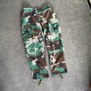 Vintage Camo Military Cargo Pants